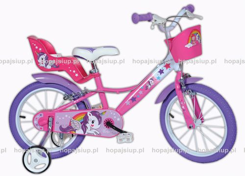 Rower dla dziewczynki 16 cali Jednorożec Unicorn - OUTLET